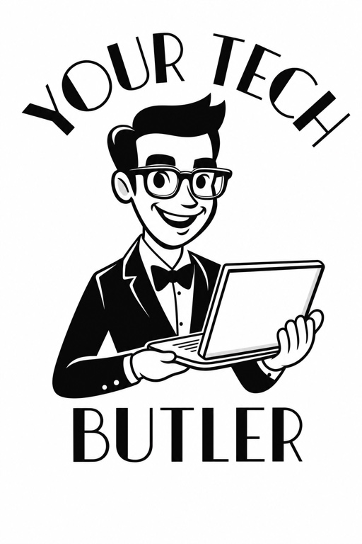 Your Tech Butler mascot logo